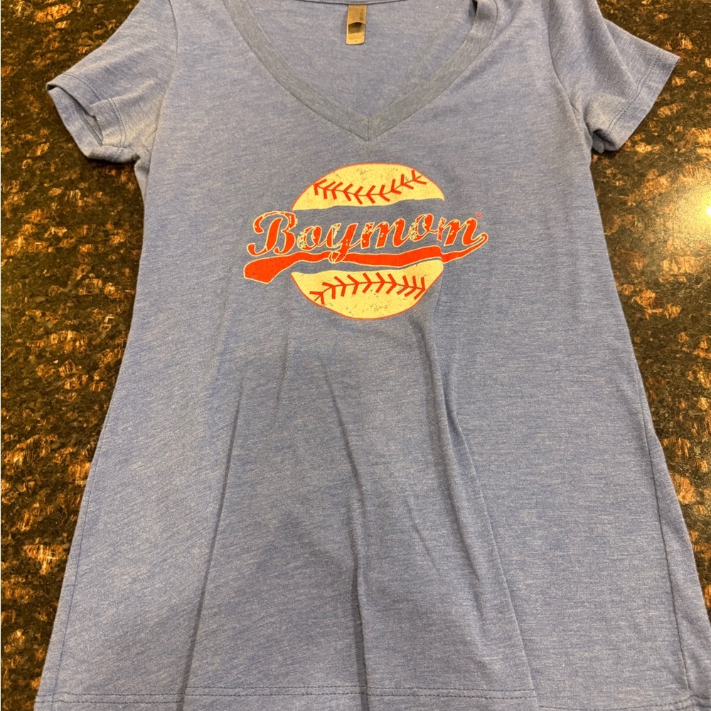 Next Level Apparel Heather Blue Tee